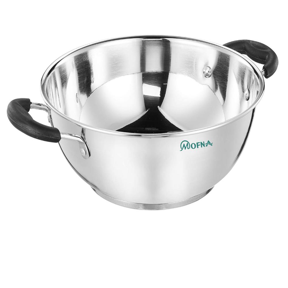 Mofna Stainless Steel Kadai 5 Liter