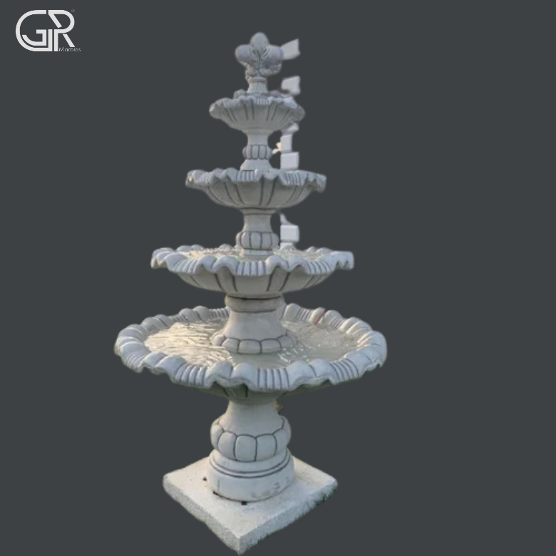 Marble Stone Fountain, 7ft