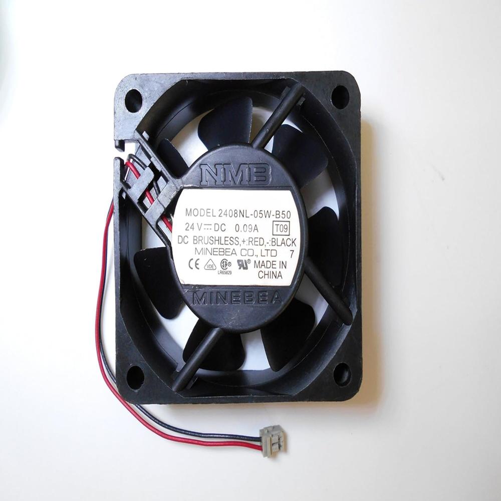 NMB-MAT 2408NL-05W-B50 24V DC 0.09A 6020mm Ball Bearing Industrial Inverter Axial Cooling Fan