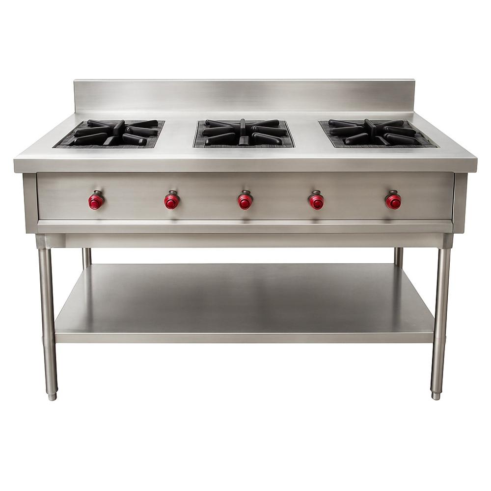 Three Burner Rang - Color: Silver/Black (Body & Burners)