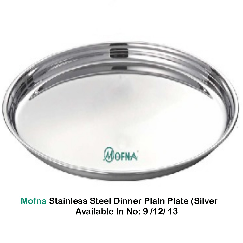 Mofna Stainless Steel 6 Dinner plate 