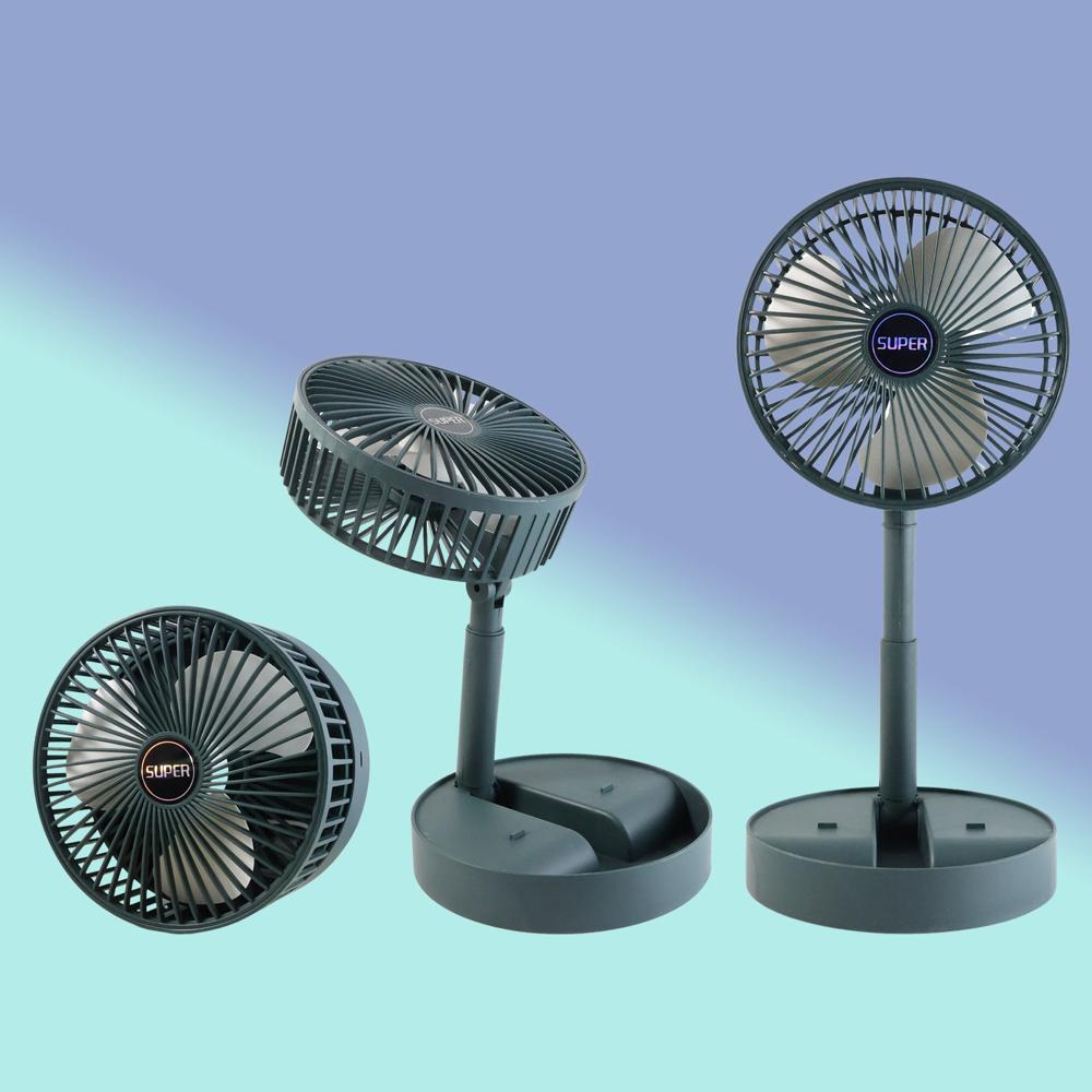 Super Multi-function Folding Fan (1 Pc) - Color: Mix
