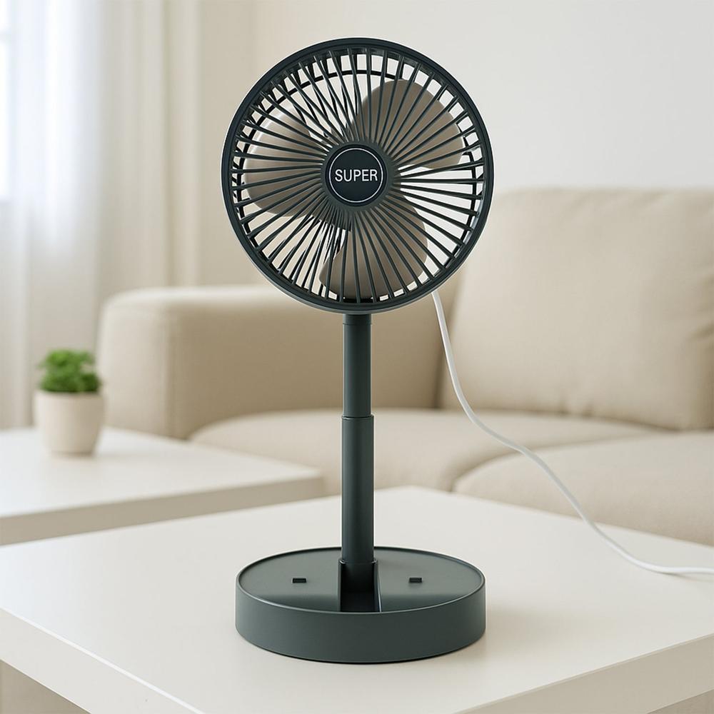 Super Multi-function Folding Fan (1 Pc) - Color: Mix