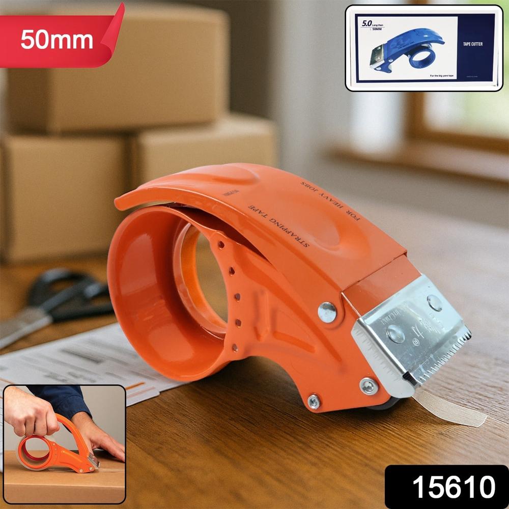 Heavy-Duty Packing Tape Dispenser - (50 Mm / 1 Pc) - Color: Mix