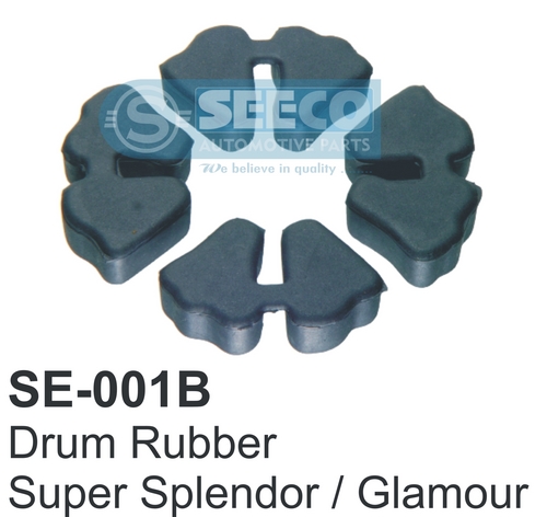 Drum Rubber - High-Strength Natural & Synthetic Blend, 20-70 Shore A Hardness, Lightweight 40-130 Grams