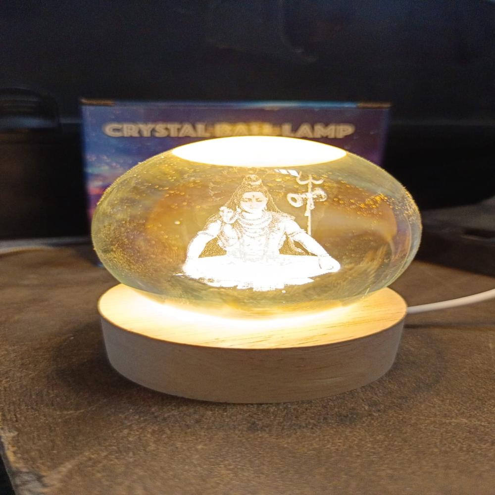3D Crystal Ball lamps for Bedroom 3D Lamps for Home Decoration 3D Crystal Ball Night Light Gifts for Women Gifts for Men Room Decor Items for Bedroom for Friend and Family(1 Pc)