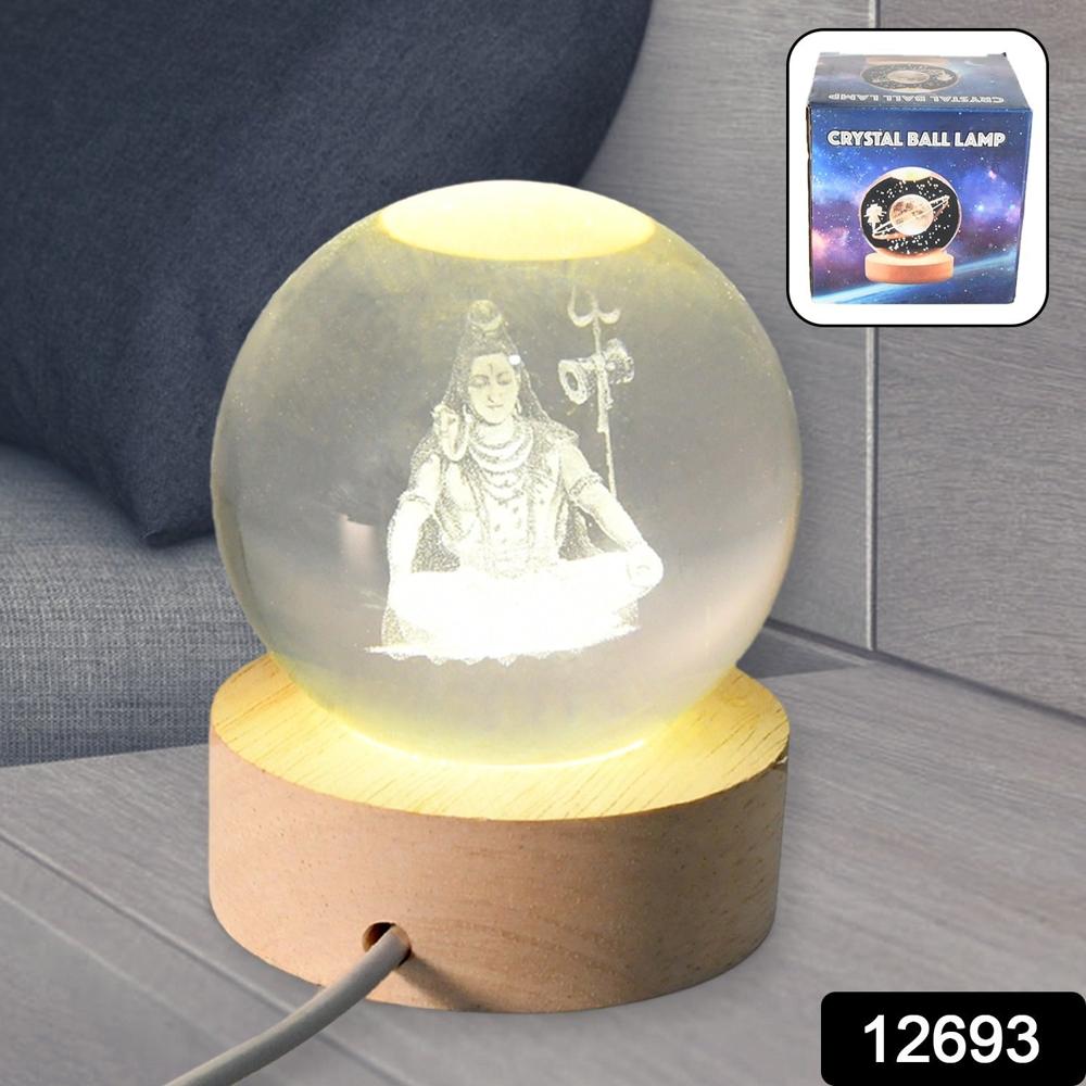 3D Crystal Ball lamps for Bedroom 3D Lamps for Home Decoration 3D Crystal Ball Night Light Gifts for Women Gifts for Men Room Decor Items for Bedroom for Friend and Family(1 Pc)