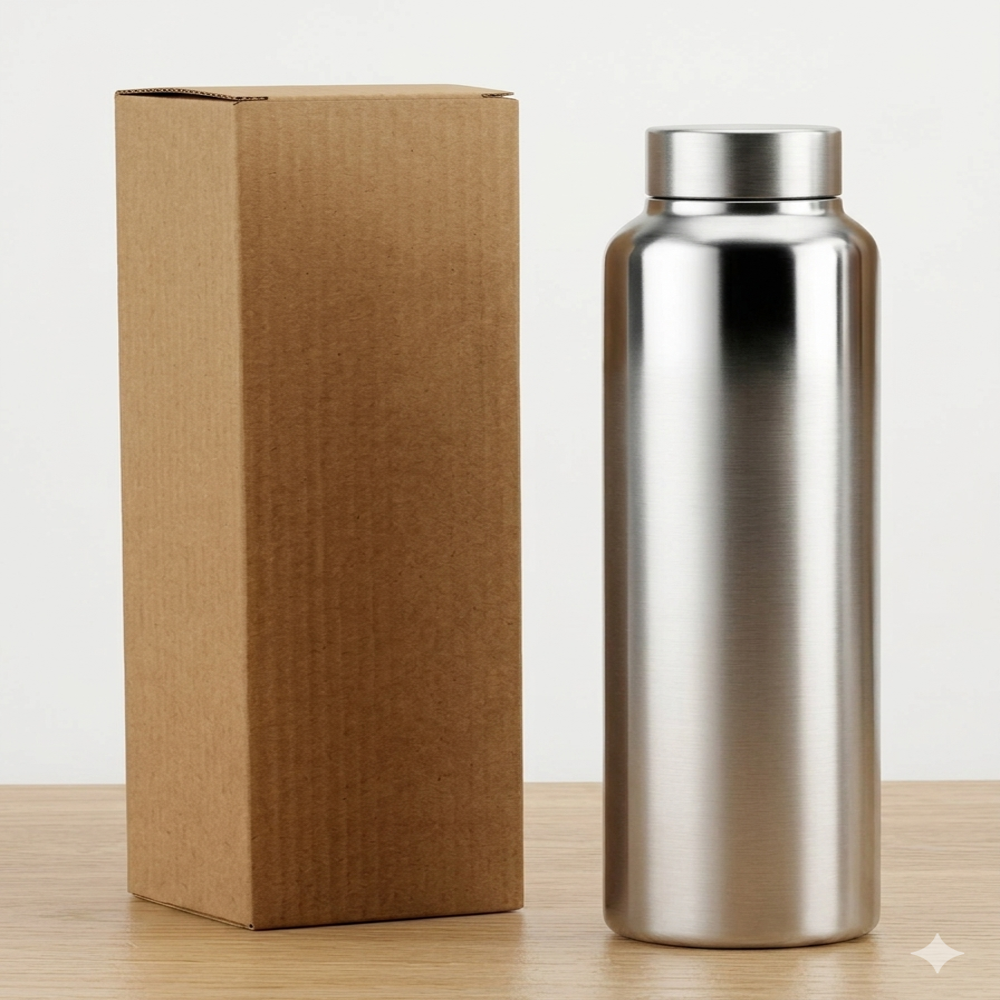 Stainless Steel Single Wall Classic Bottle, 1000ml