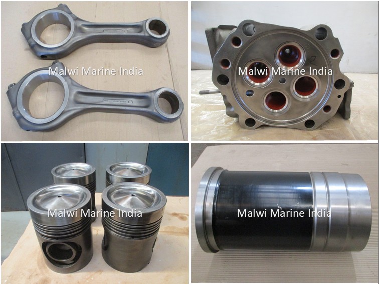 Yanmar - M220 - M200 - Cylinder Cover - Connecting Rod - Piston - Liner - Application: Marine