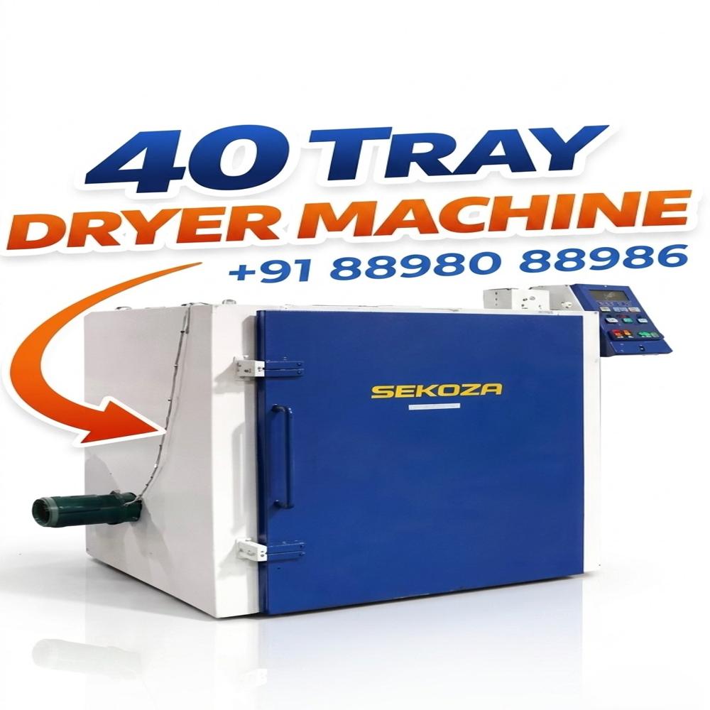 40 Tray Dryer Machine - Capacity: 80 Kg