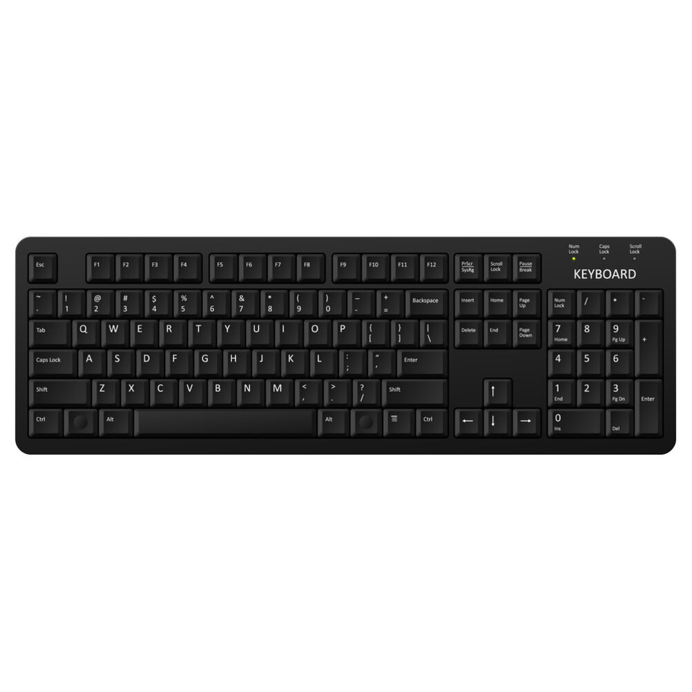Black Wired Keyboard