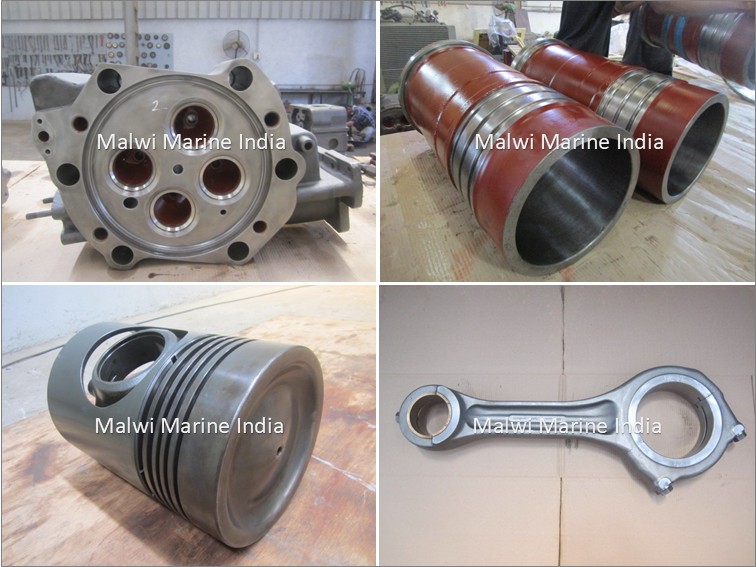 Yanmar - 6T260L - 6T240L - 6T220L - Cylinder Cover - Piston - Connecting Rod - Liner - Application: Marine