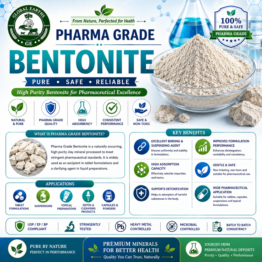 Pharma Grade Bentonite Powder
