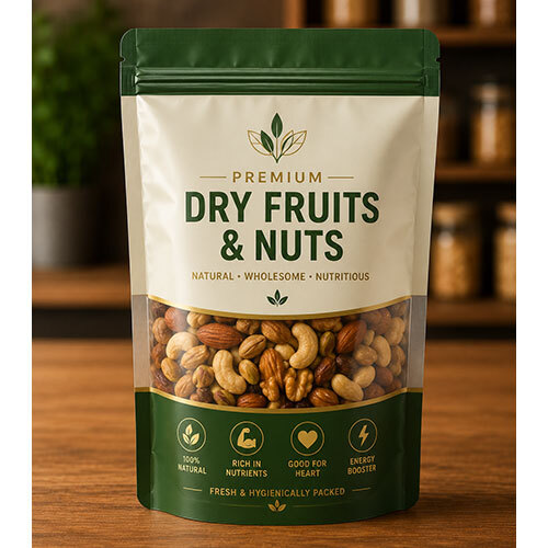 3-Ply Dry Fruit Stand-Up Pouch