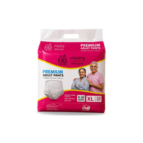 Tape Style Vitadry premium Adult Diaper,XL Size