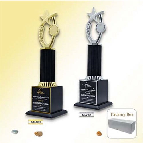WM-9265 Wood And Metal Trophy