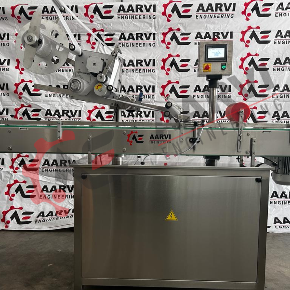 Automatic Top Side Flat Surface Sticker Labeling Machine