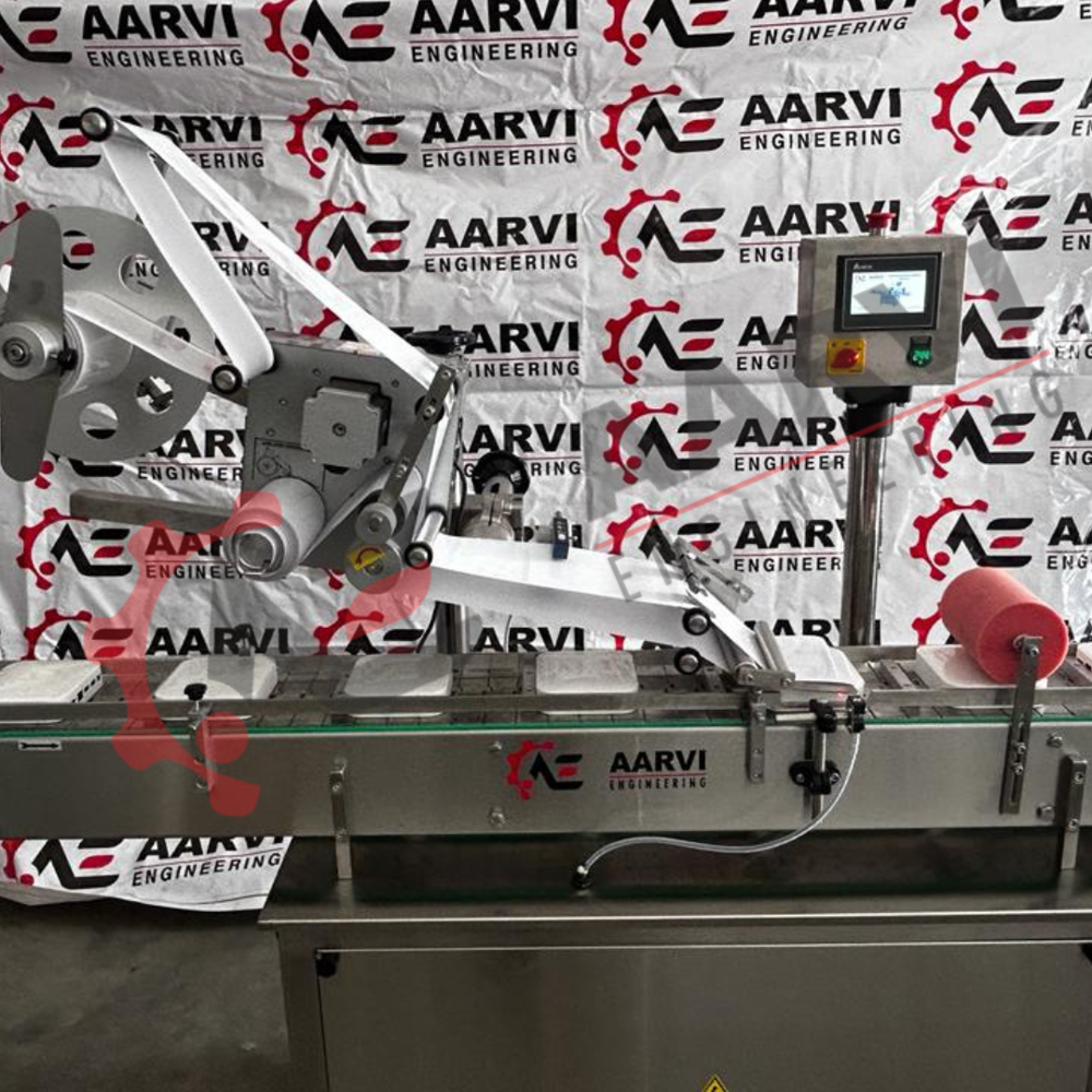 Automatic Top Side Flat Surface Sticker Labeling Machine