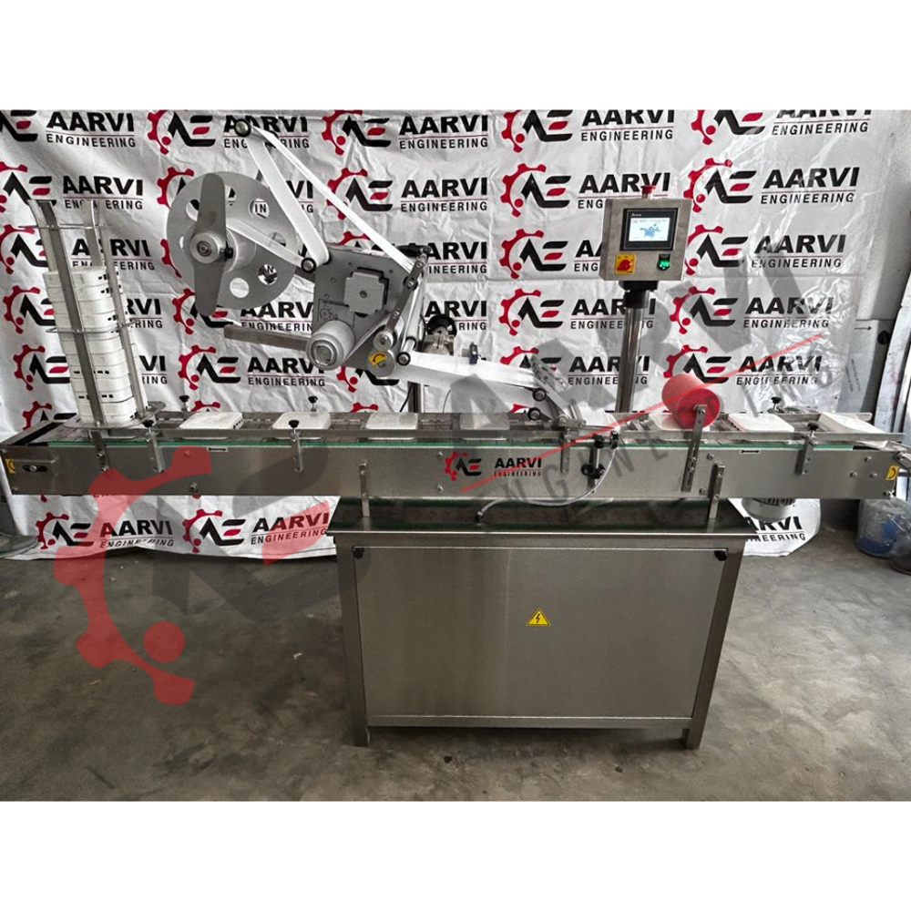 Automatic Top Side Flat Surface Sticker Labeling Machine
