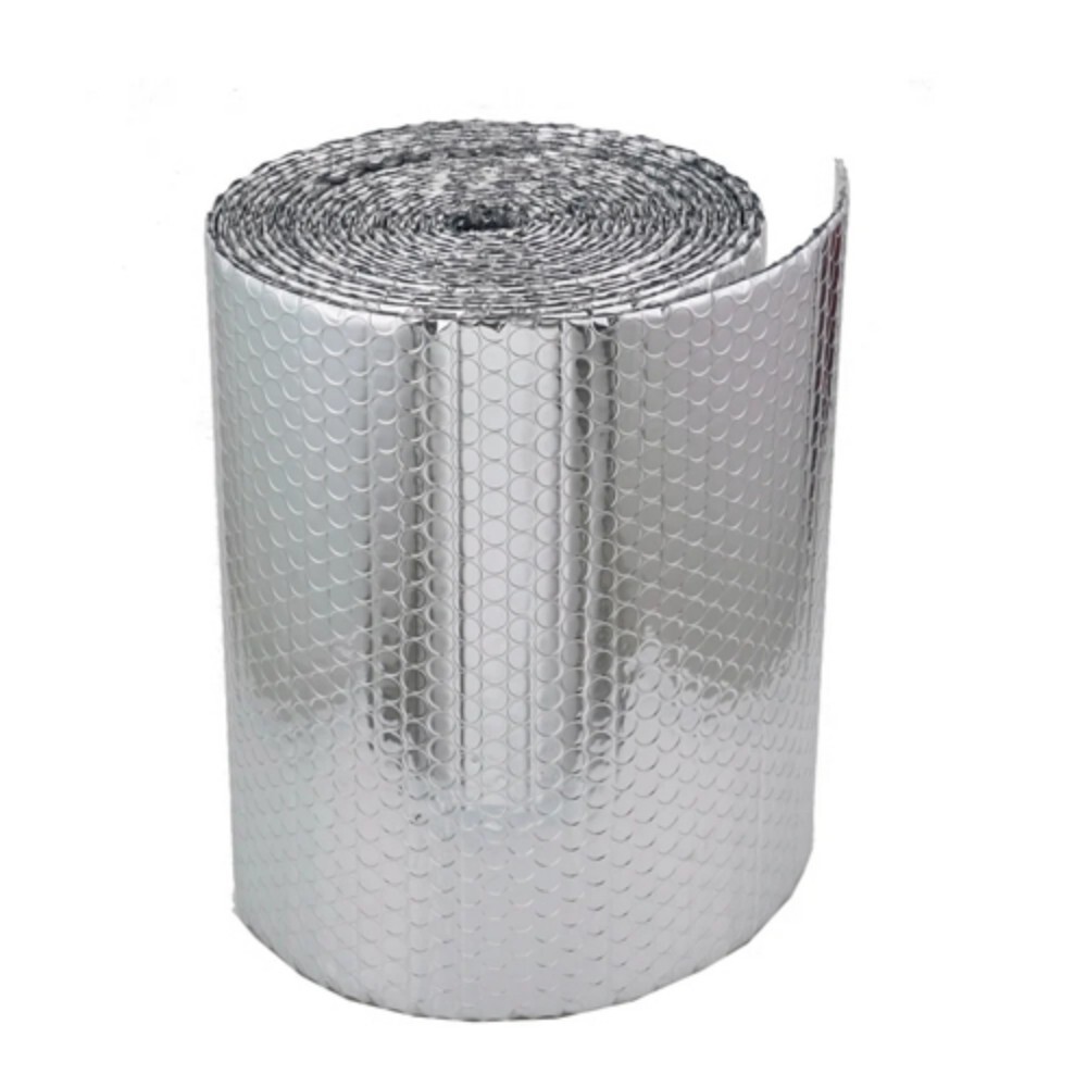 Bubble Wrap Insulation Material - Polyethylene, 1.2mm X 40m, Silver Color, 8mm Thickness, Flexible, Multi-layer, Laminated Design
