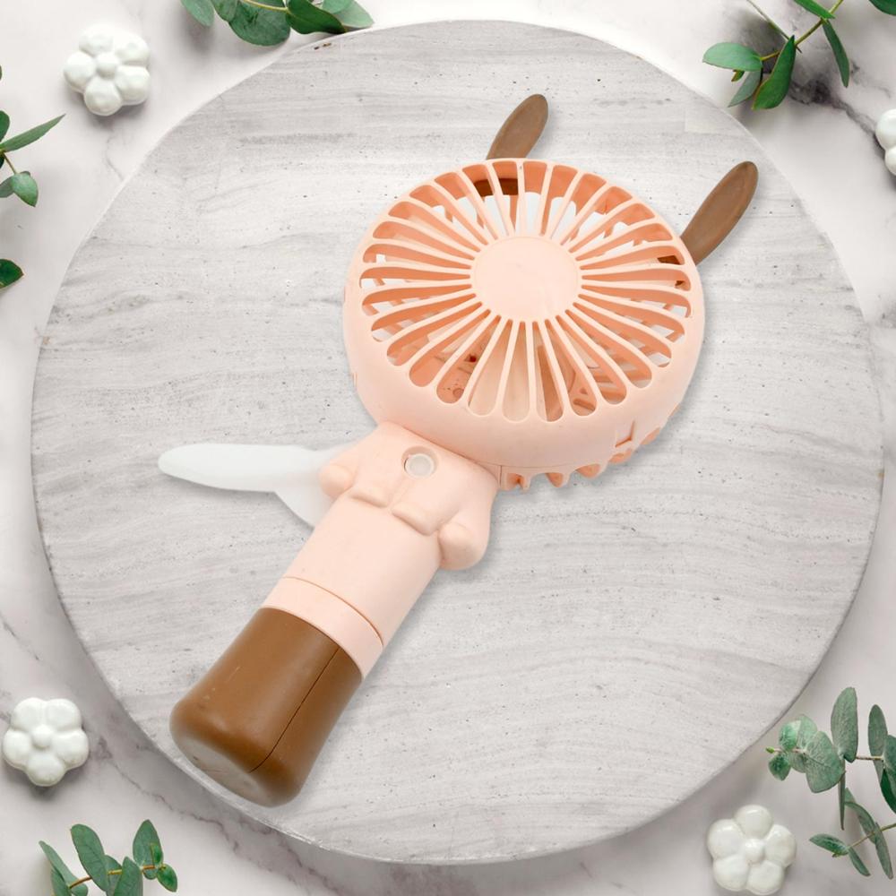 Portable Small Fan Handheld Without Battery & USB Cable Hand Press Fan (1 Pc)