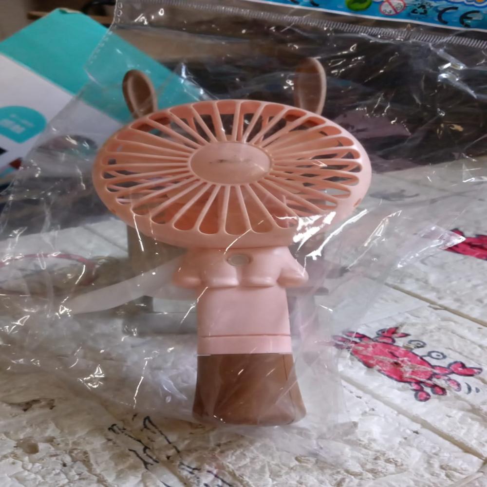 Portable Small Fan Handheld Without Battery & USB Cable Hand Press Fan (1 Pc)