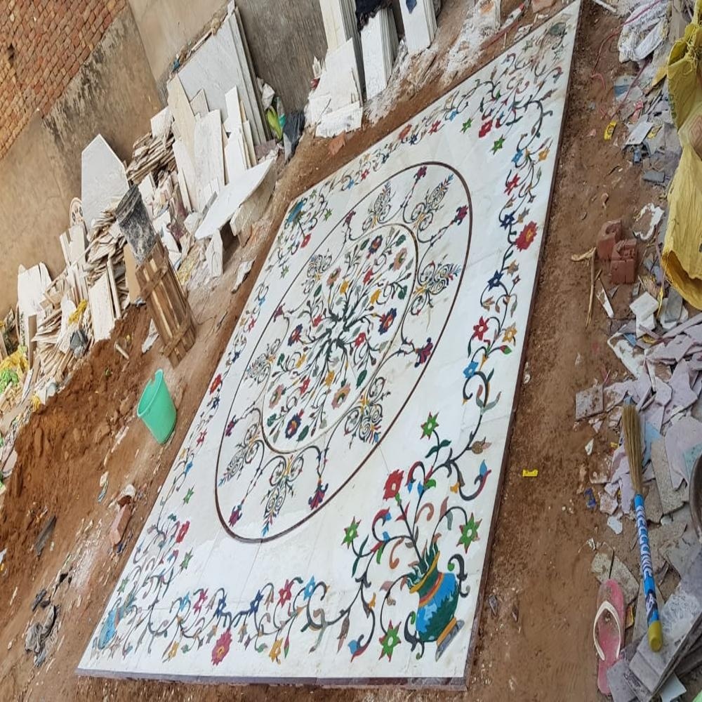 Makrana White Marble with inlay work