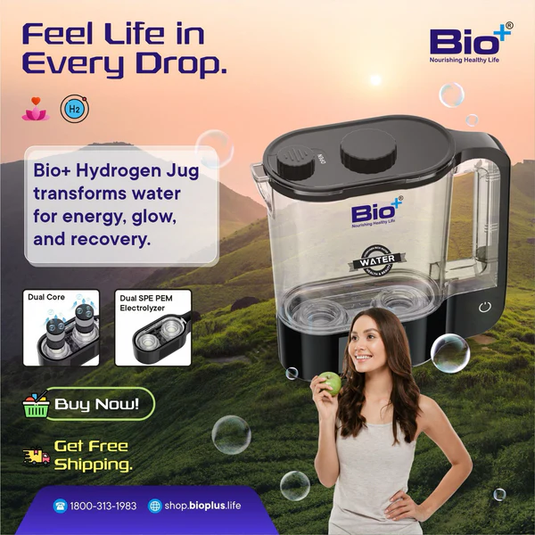 BioPlus Hydrogen-Rich Water Generator Jug 2000 PPB 2 Litres