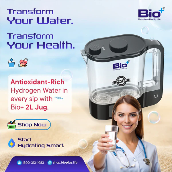 BioPlus Hydrogen-Rich Water Generator Jug 2000 PPB 2 Litres