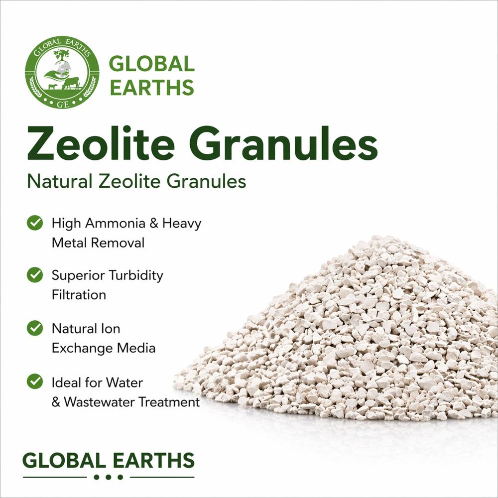 Zeolite Granules - Color: Off White
