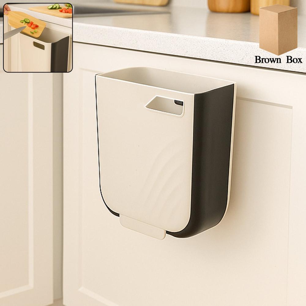 Portable Collapsible Hanging Trash Can For Kitchen & Car - Color: Mix