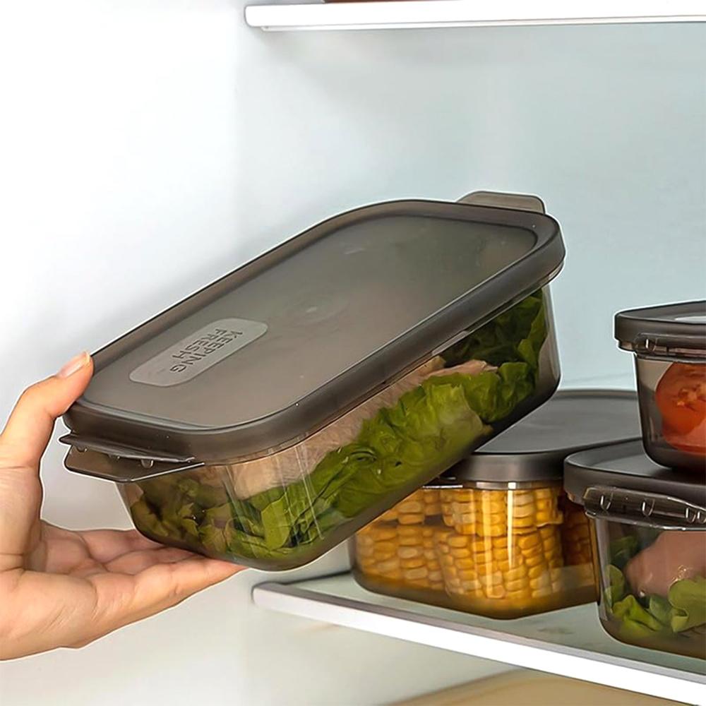 Rectangular Food Storage Containers - (3 Pc / Set) - Color: Mix