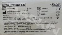 Erba Mannheim Erba Protime LS