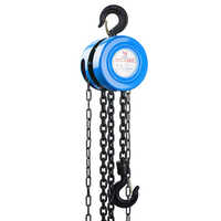Hsz Type Chain Pulley Block Hoist 10 Ton 3 Meter - High-tensile Alloy Steel, Orange & Black, Double Pawl Brake System