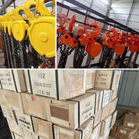 Hsz Type Chain Pulley Block Hoist - Alloy Steel, Galvanized Hardened Chain, 1-10 Ton Capacity, Double Pawl Brake System, Maintenance-free