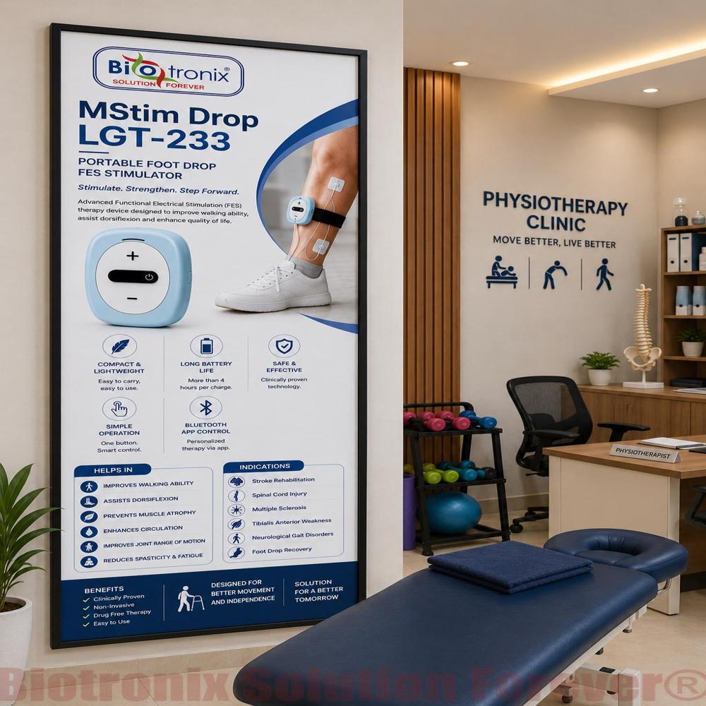 Compact Foot Drop Therapy Device for Neurological Rehabilitation