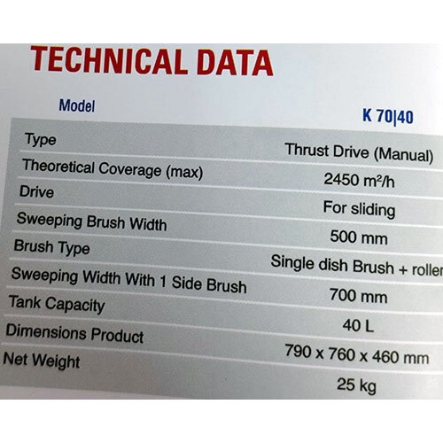 Sweeper Machine (K 70 40)