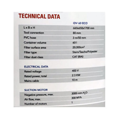 Industrial Vaccum (IDV 60 ECO)