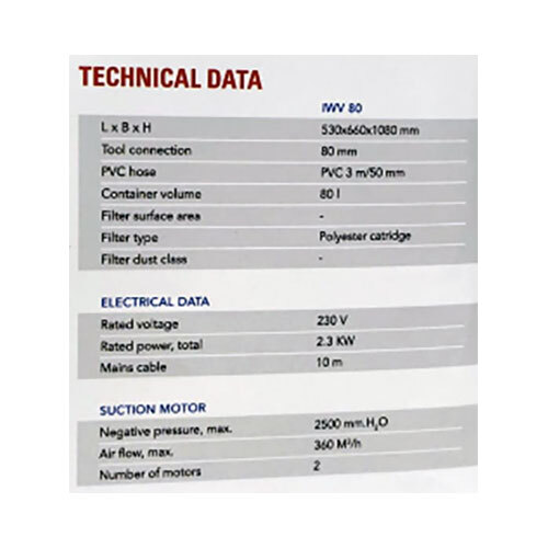 Industrial Vaccum (IWV 80)