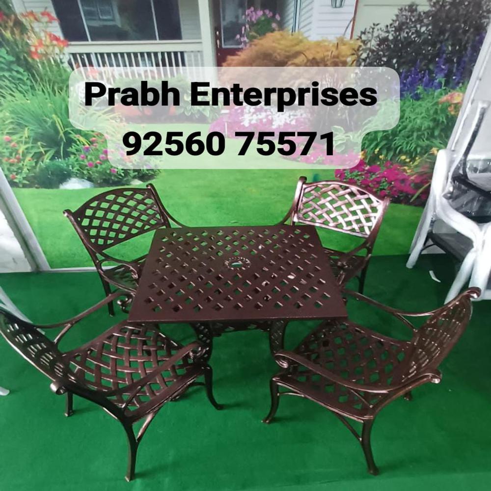 Cast Aluminium Restaurant Table And Chair