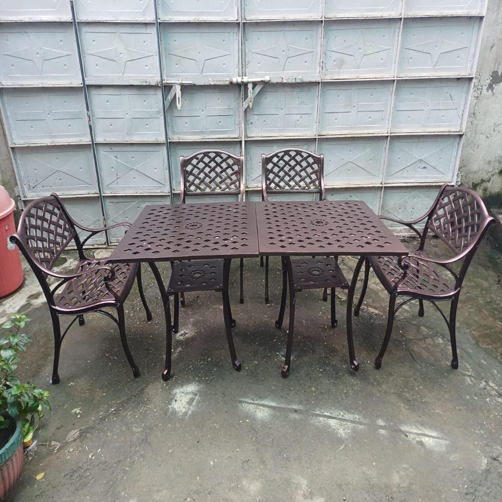 Cast Aluminium Restaurant Table And Chair