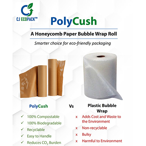 15 Inch X 200 Meter Honeycomb Paper Bubble Wrap Roll