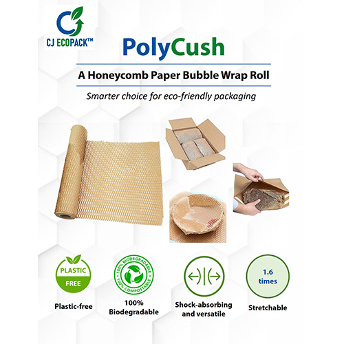 15 Inch X 250 Meter Honeycomb Paper Bubble Wrap Roll