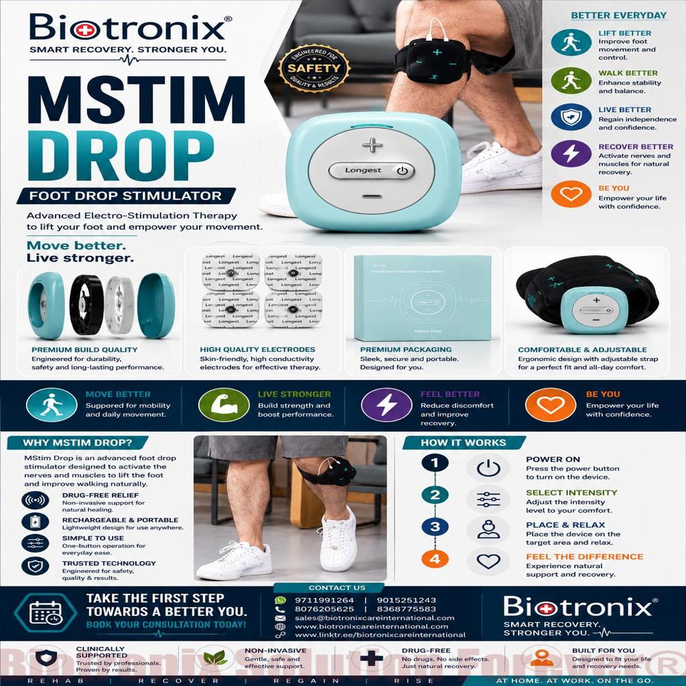 Foot Drop FES Therapy Machine for Walking Balance Improvement