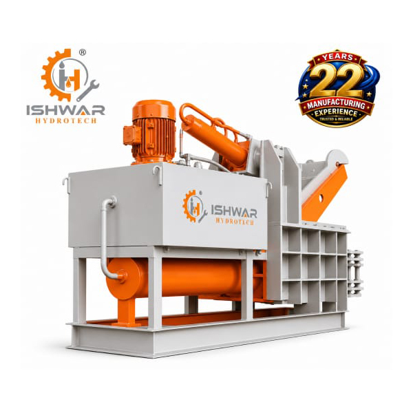 80 Ton Double Action 2 Cylinder Hydraulic Baling Machine