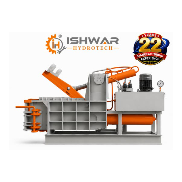 80 Ton Double Action 2 Cylinder Hydraulic Baling Machine