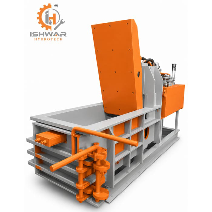 80 Ton Double Action 2 Cylinder Hydraulic Baling Machine