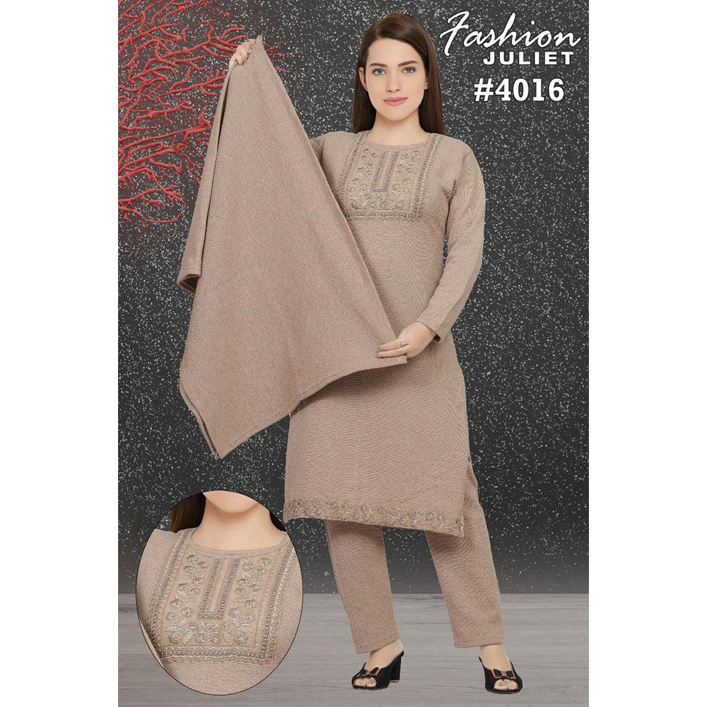 Woolen Kurti Suit - Color: Multi Color