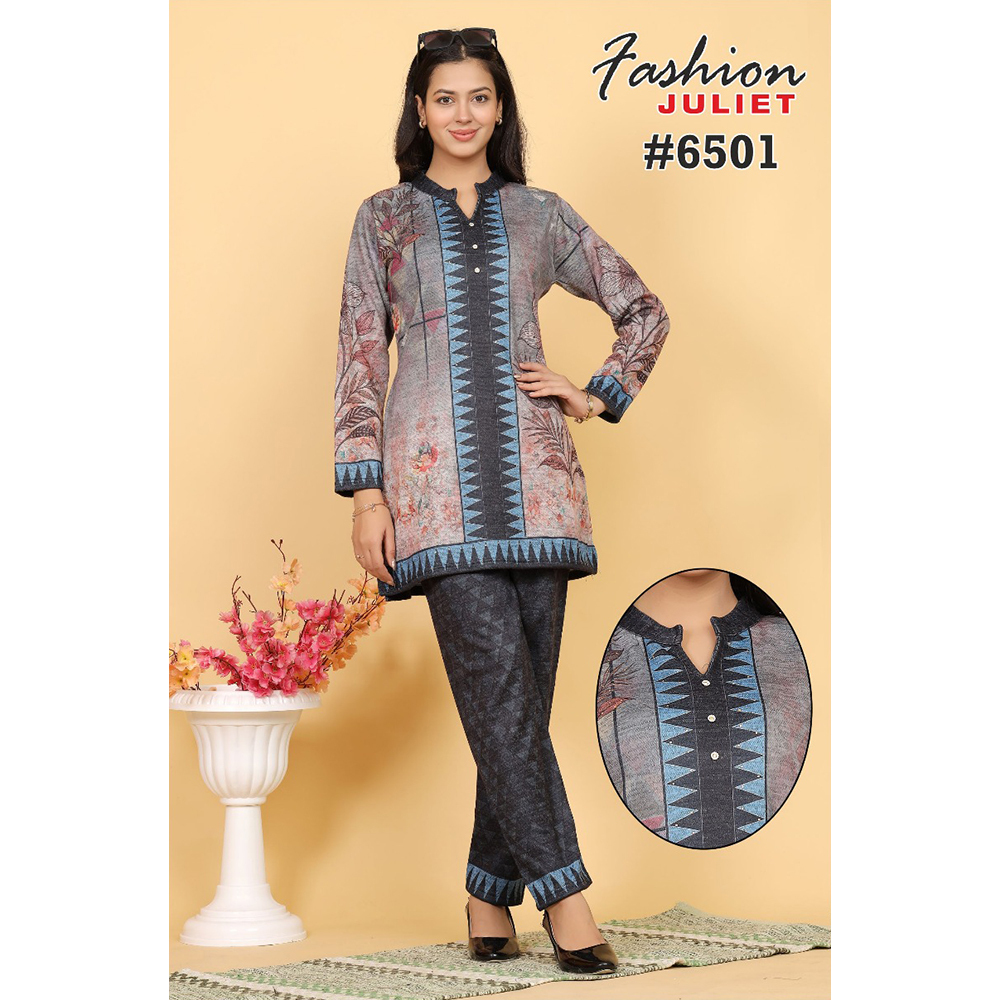 Woolen Ladies Co-Ord Set - Bust Size: 36