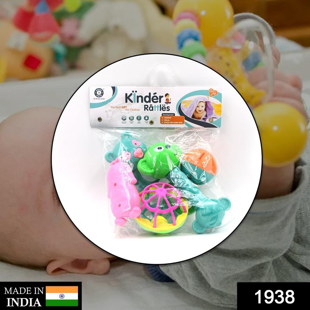 AT38 5Pc Rattles Baby Toy game for kids and babies for playing and enjoying purposes